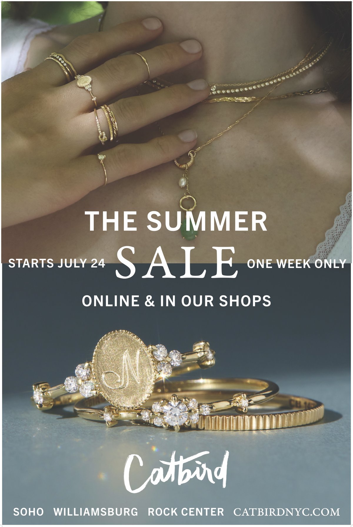 Catbird Summer Sale 2026 key art — The Summer Sale, Starts July 24, One Week Only