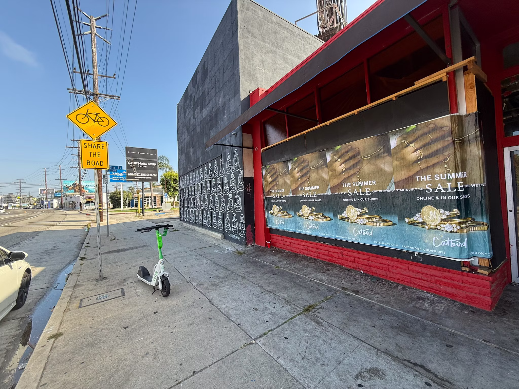 Catbird Summer Sale wild posting at 2524 Lincoln Blvd