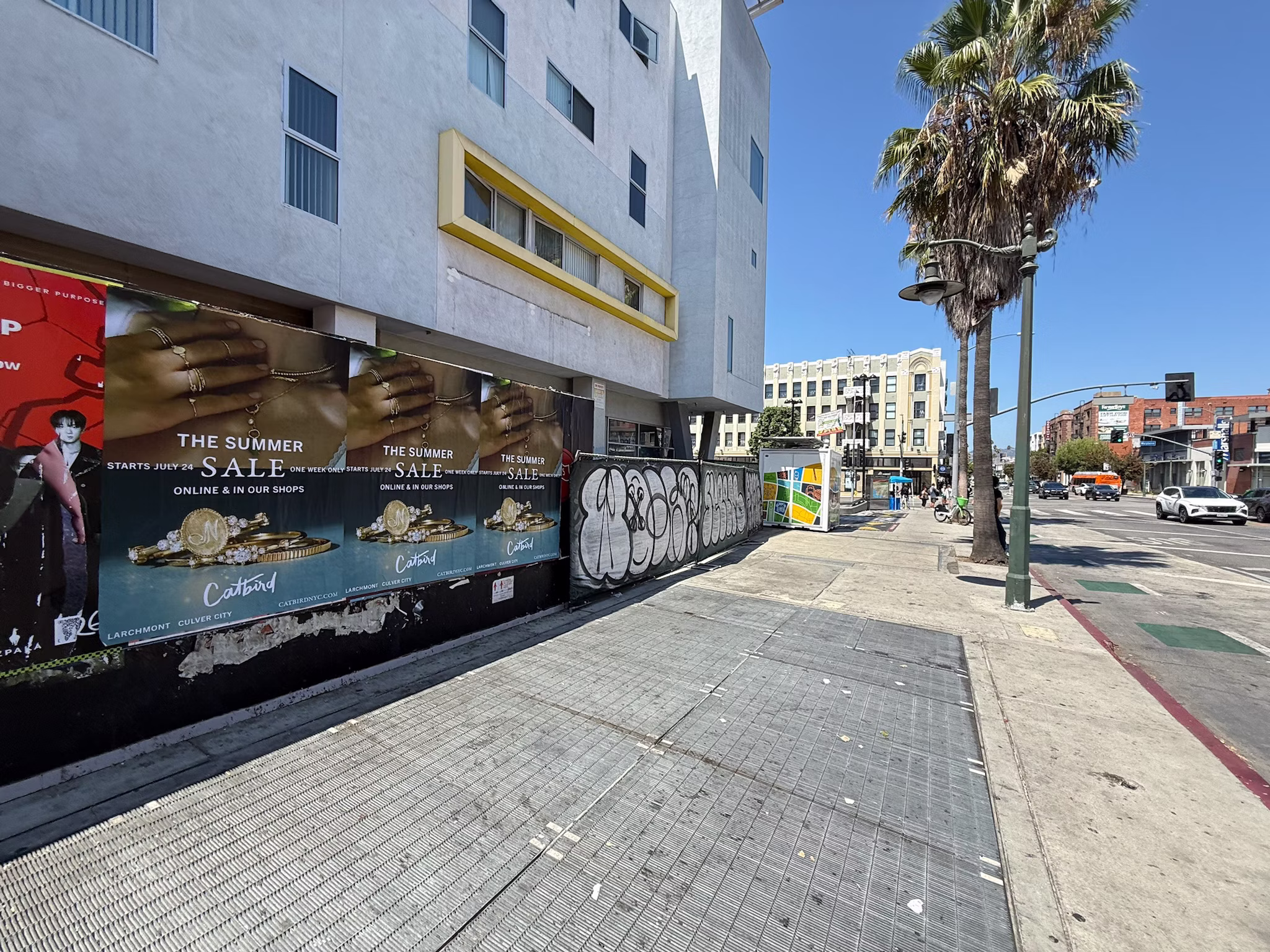 Catbird Summer Sale wild posting at Hollywood Blvd & Western Ave