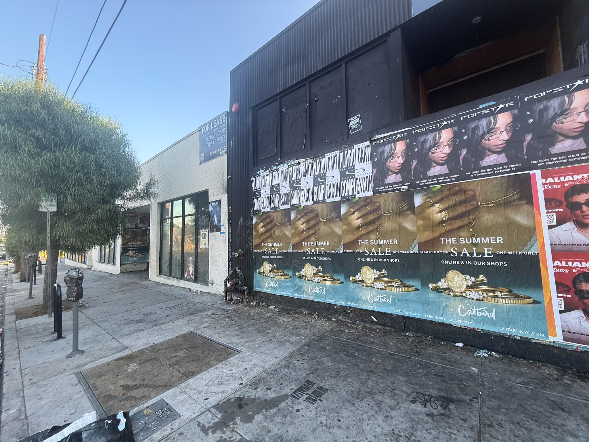 Catbird Summer Sale wild posting at 1485 Sunset Blvd — Location 1