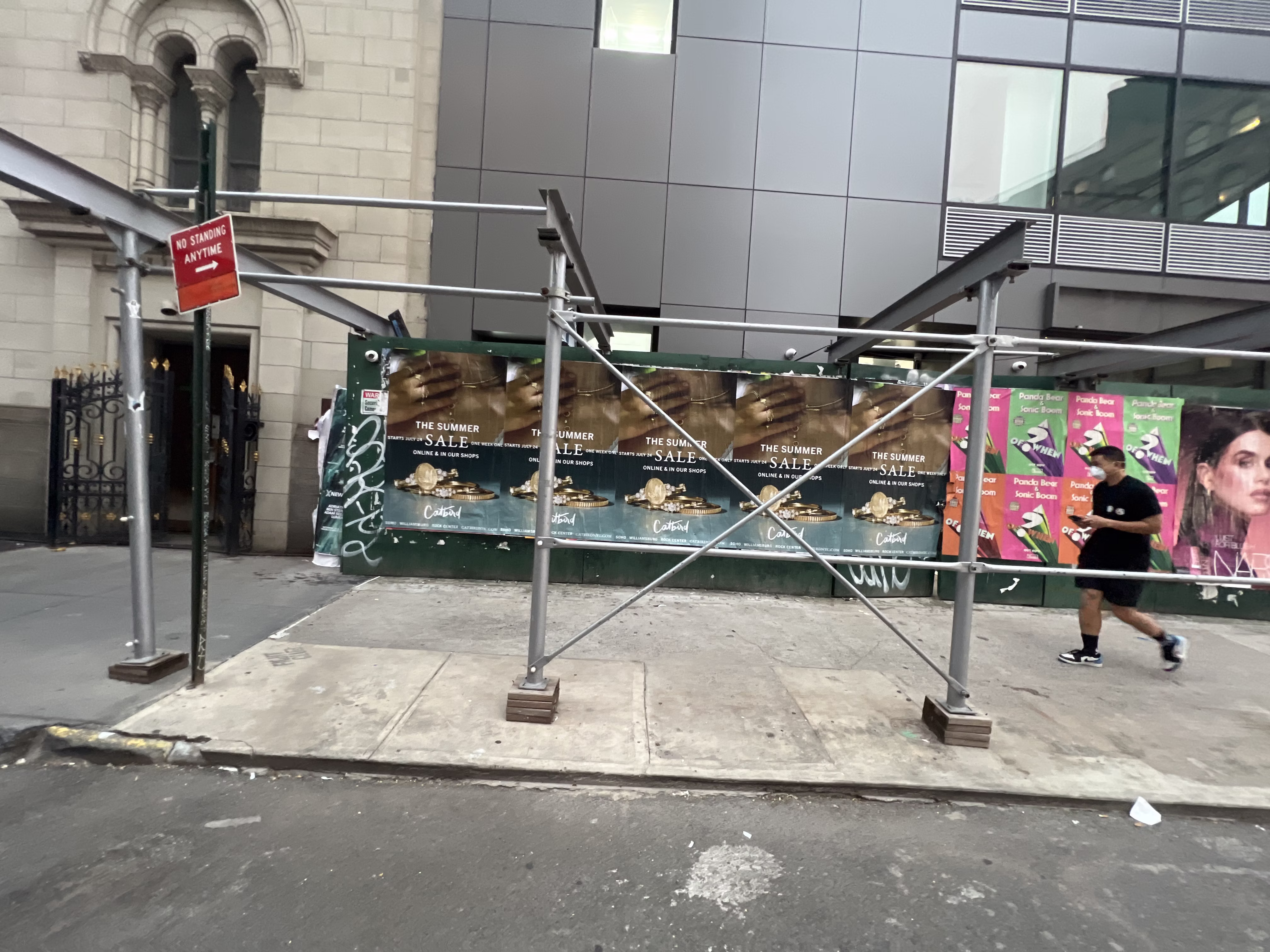 Catbird Summer Sale wild posting at 224 Canal St