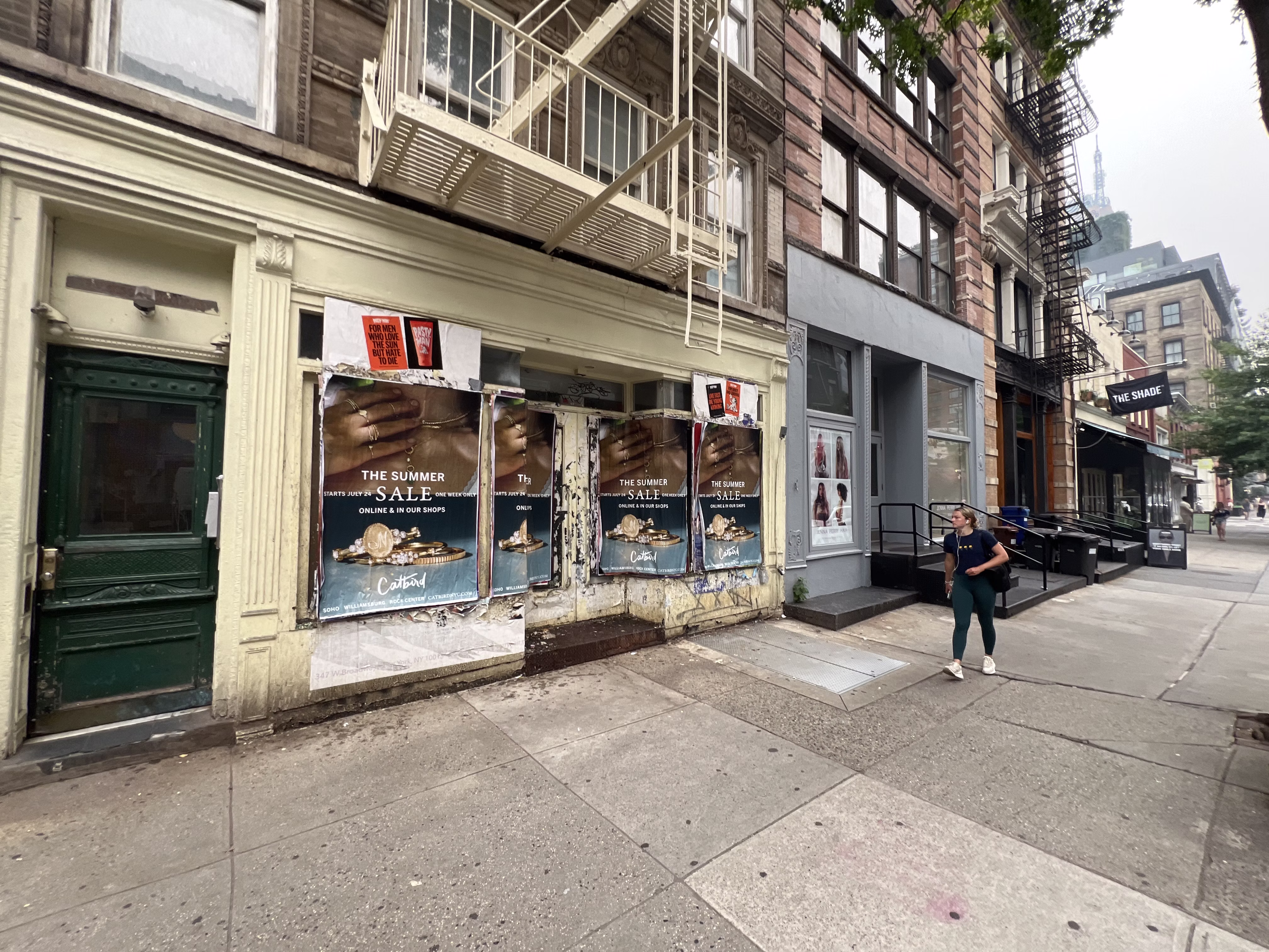 Catbird Summer Sale wild posting at 360 W Broadway