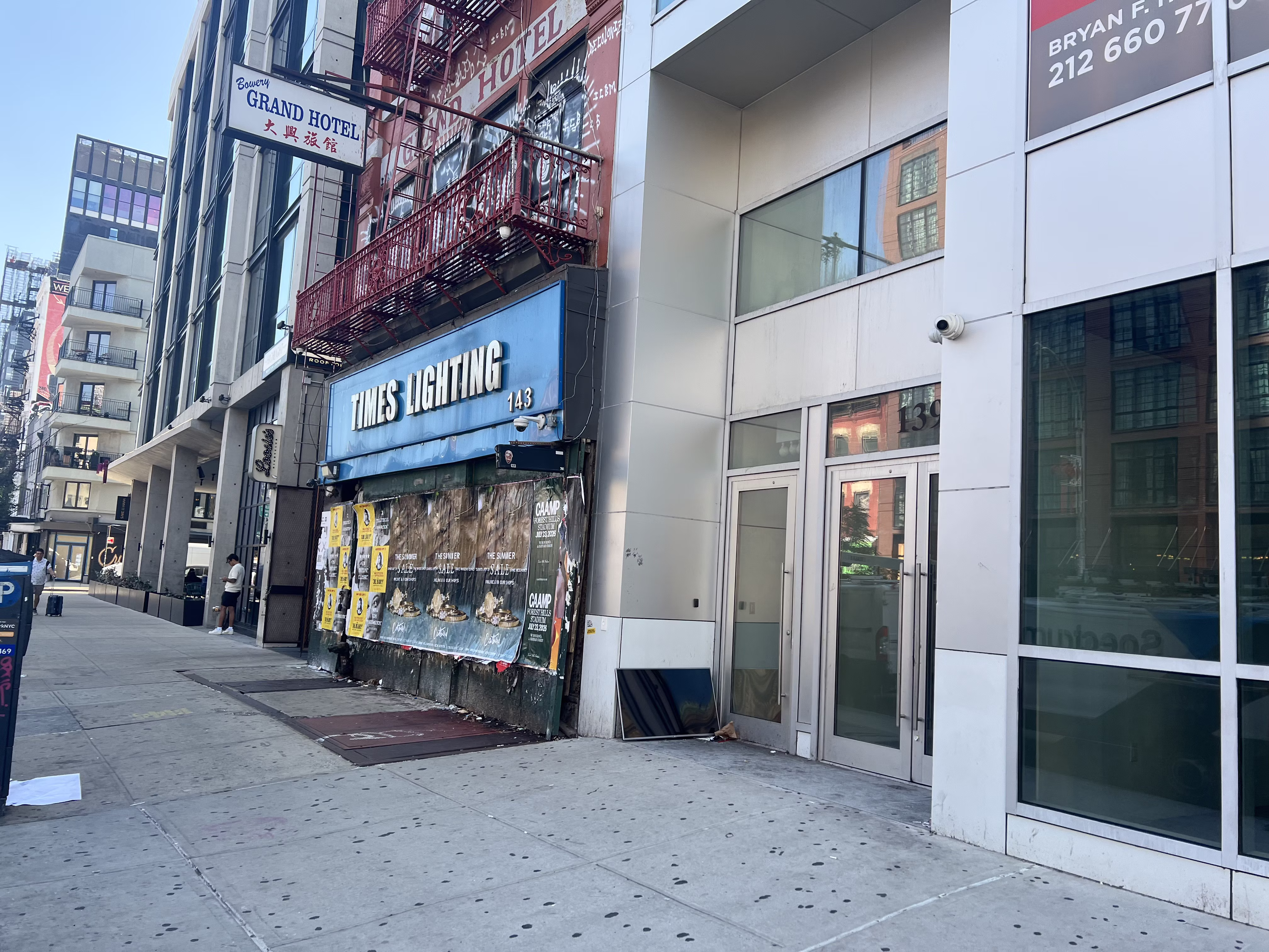 Catbird Summer Sale wild posting at 143 Bowery